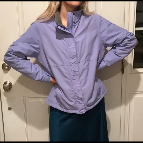 LL Bean fleece jacket L periwinkle blue - Picture 1 of 6